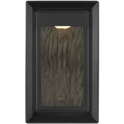 Generation Lighting Designers - Urbandale Small Outdoor LED Lantern - Textured Black - OL13700TXB-L1