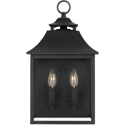 Generation Lighting Designers - Galena Outdoor Pocket Wall Lantern - Textured Black - OL14400TXB