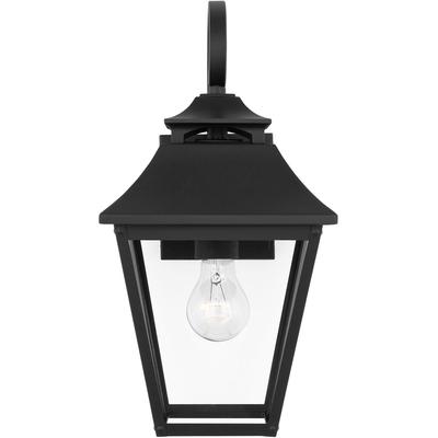 Generation Lighting Designers - Galena Small Outdoor Lantern Sconce - Textured Black - OL14402TXB
