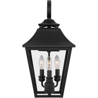 Generation Lighting Designers - Galena Medium Outdoor Lantern Sconce - Textured Black - OL14403TXB