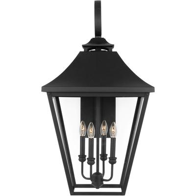 Generation Lighting Designers - Galena Extra Large Outdoor Lantern Sconce - Textured Black - OL14405TXB