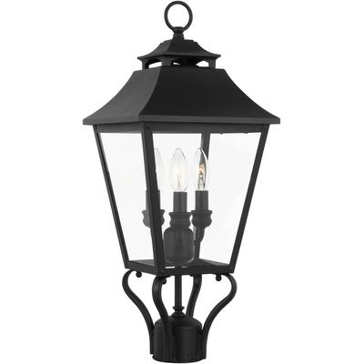 Generation Lighting Designers - Galena Small Outdoor Post Lantern - Textured Black - OL14406TXB