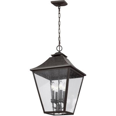Generation Lighting Designers - Galena Small Outdoor Pendant - Sable - OL14408SBL