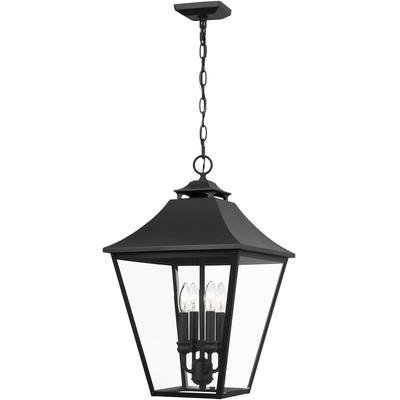 Generation Lighting Designers - Galena Small Outdoor Pendant - Textured Black - OL14408TXB