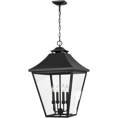 Generation Lighting Designers - Galena Large Outdoor Pendant - Textured Black - OL14409TXB