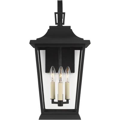 Generation Lighting Designers - Warren Medium Outdoor Lantern - Textured Black - OL15402TXB
