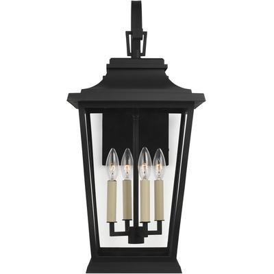 Generation Lighting Designers - Warren Large Outdoor Lantern - Textured Black - OL15403TXB