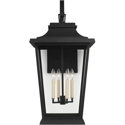 Generation Lighting Designers - Warren Extra Large Outdoor Lantern - Textured Black - OL15404TXB