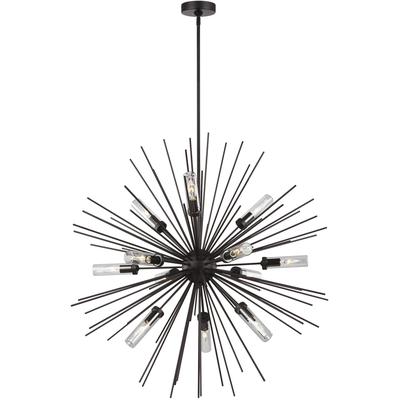 Generation Lighting Designers - Hilo Large Outdoor Chandelier - Oil Rubbed Bronze - OLF3296/12ORB