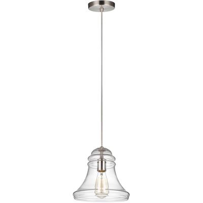 Generation Lighting Designers - Doyle 1-Light Mini-Pendant - Satin Nickel - P1440SN