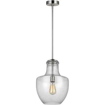Generation Lighting Designers - Baylor 1-Light Pendant - Satin Nickel - P1461SN