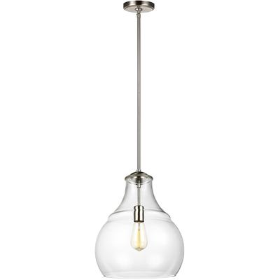 Generation Lighting Designers - Zola 1-Light Pendant - Satin Nickel - P1483SN