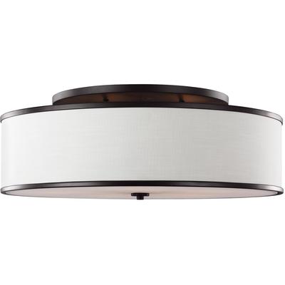 Generation Lighting Designers - Lennon Large Semi-Flush Mount - Oil Rubbed Bronze - SF340ORB