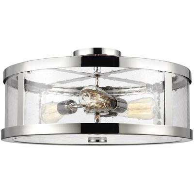Generation Lighting Designers - Harrow Large Semi-Flush Mount - Polished Nickel - SF342PN