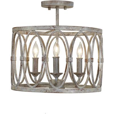 Generation Lighting Designers - Patrice Semi-Flush Mount - Deep Abyss - SF346DA