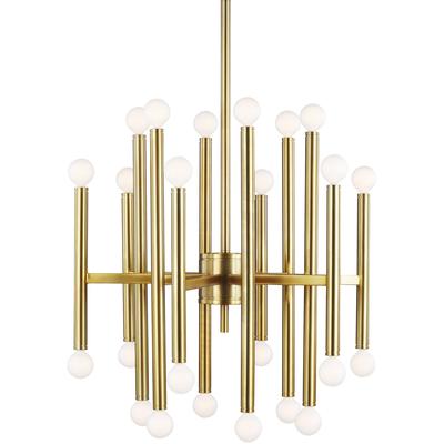 Generation Lighting Designers - Beckham Modern Medium Chandelier - Burnished Brass - TC10524BBS
