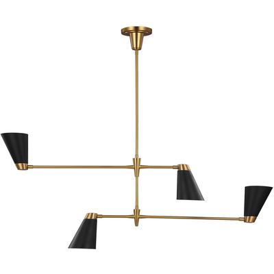 Generation Lighting Designers - Signoret Medium Chandelier - Burnished Brass - TC1104BBS