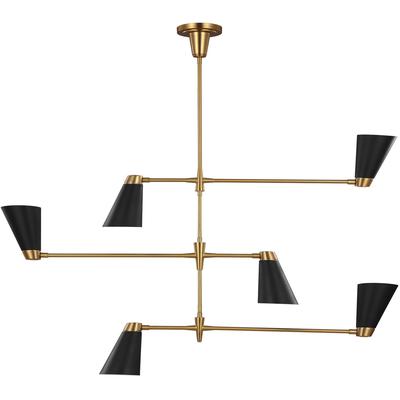 Generation Lighting Designers - Signoret Large Chandelier - Burnished Brass - TC1116BBS