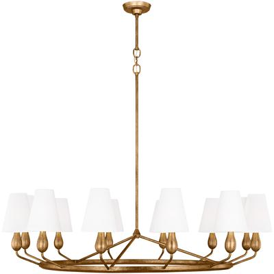 Generation Lighting Designers - Ziba Extra Large Chandelier - Antique Gild - TC11712ADB