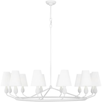 Generation Lighting Designers - Ziba Extra Large Chandelier - Matte White - TC11712MWT