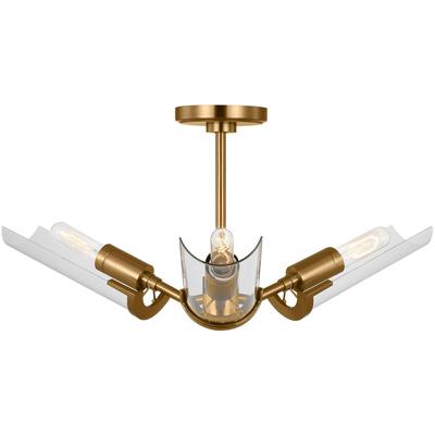 Generation Lighting Designers - Mezzo Extra Large Flush Mount - Burnished Brass - TF1023BBS