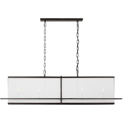 Generation Lighting Designers - Dresden Large Linear Chandelier - Aged Iron - TFC1025AI