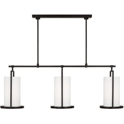 Generation Lighting Designers - Sherwood Large Linear Chandelier - Aged Iron - TFC1053AI
