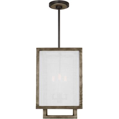 Generation Lighting Designers - Brockway Small Lantern Pendant - Weathered Oak Wood - TFC1103WDO
