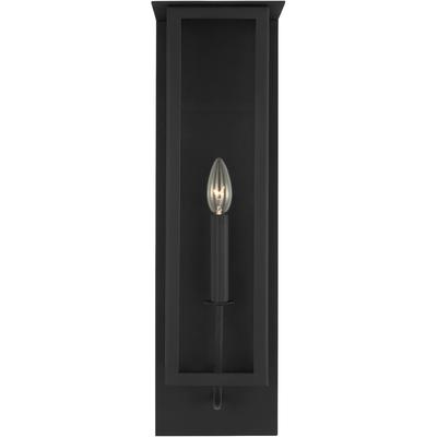 Generation Lighting Designers - Dresden Large Lantern Sconce - Textured Black - TFO1011TXB
