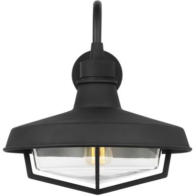 Generation Lighting Designers - Hollis Large Outdoor Wall Lantern - Textured Black - TO1001TXB