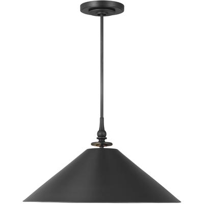 Generation Lighting Designers - Capri Wide Pendant - Aged Iron - TP1001AI