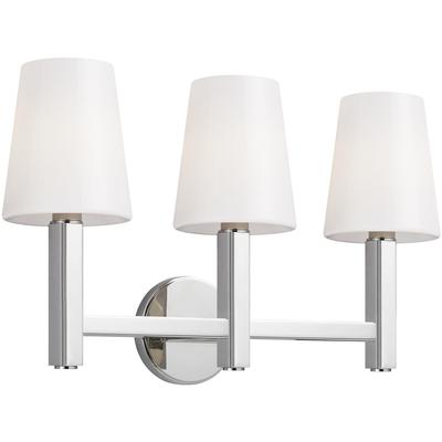 Generation Lighting Designers - Logan 3-Light Vanity Fixture - Polished Nickel - TV1133PN
