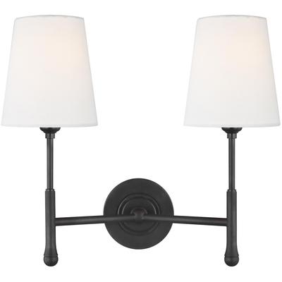 Generation Lighting Designers - Capri Double Sconce - Aged Iron - TW1012AI