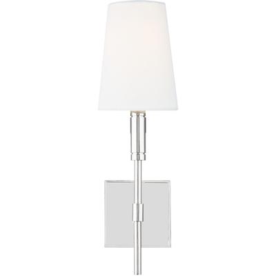 Generation Lighting Designers - Beckham Classic Sconce - Polished Nickel - TW1031PN