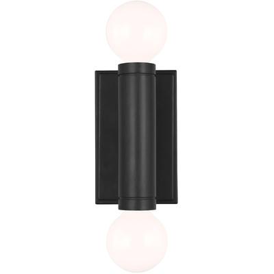 Generation Lighting Designers - Beckham Modern Double Sconce - Aged Iron - TW1042AI