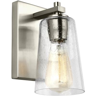 Generation Lighting Designers - Mercer 1-Light Sconce - Satin Nickel - VS24301SN
