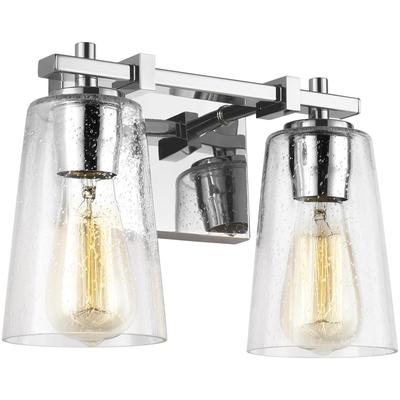 Generation Lighting Designers - Mercer 2-Light Vanity Fixture - Chrome - VS24302CH