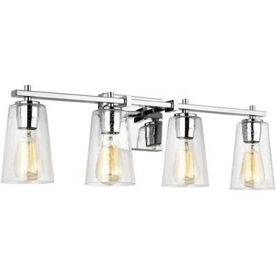 Generation Lighting Designers - Mercer 4-Light Vanity Fixture - Chrome - VS24304CH