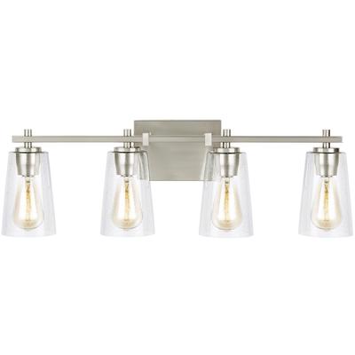 Generation Lighting Designers - Mercer 4-Light Vanity Fixture - Satin Nickel - VS24304SN