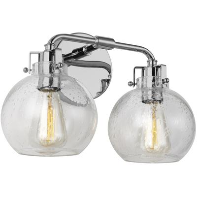 Generation Lighting Designers - Clara 2-Light Vanity Fixture - Chrome - VS24402CH