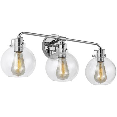 Generation Lighting Designers - Clara 3-Light Vanity Fixture - Chrome - VS24403CH