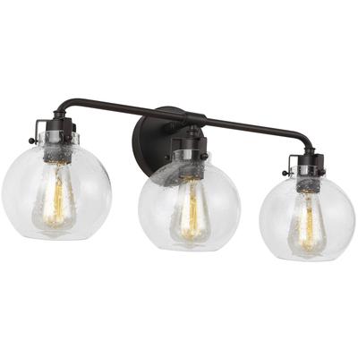 Generation Lighting Designers - Clara 3-Light Vanity Fixture - Oil Rubbed Bronze - VS24403ORB