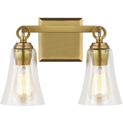 Generation Lighting Designers - Monterro 2-Light Vanity Fixture - Burnished Brass - VS24702BBS