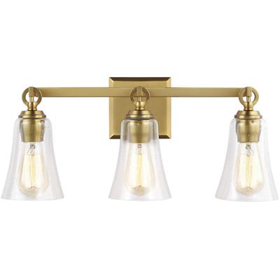 Generation Lighting Designers - Monterro 3-Light Vanity Fixture - Burnished Brass - VS24703BBS