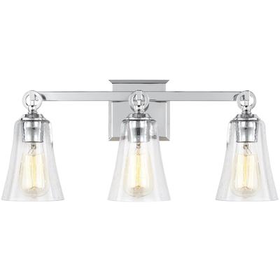 Generation Lighting Designers - Monterro 3-Light Vanity Fixture - Chrome - VS24703CH