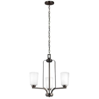 Generation Lighting - Franport 3-Light Chandelier - 3128903EN3-710