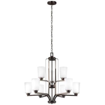 Generation Lighting - Franport 9-Light Chandelier - 3128909-710