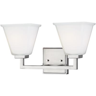 Generation Lighting - Ellis Harper 2-Light Bath Fixture - Brushed Nickel - 4413702-962