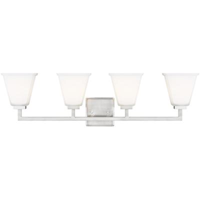 Generation Lighting - Ellis Harper 4-Light Bath Fixture - Brushed Nickel - 4413704-962