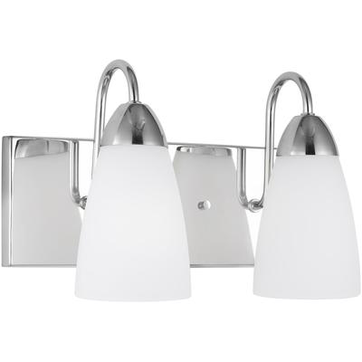 Generation Lighting - Seville 2-Light Wall/Bath Fixture - Chrome - 4420202-05